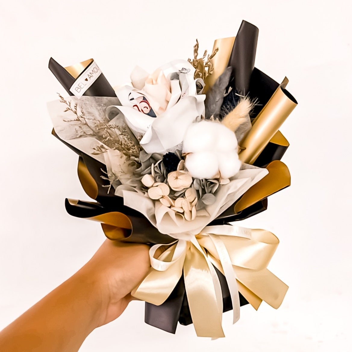 Black & Gold Cash Bouquet / Money Flower