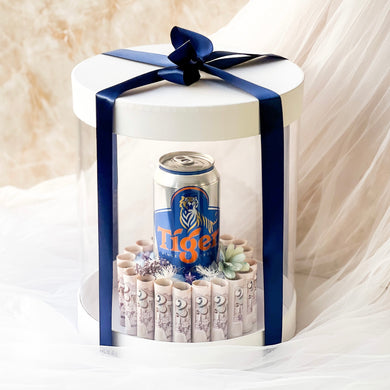 Father's Day Gift - Beer and Cash Cake Design Gift Set (Tiger Beer))
