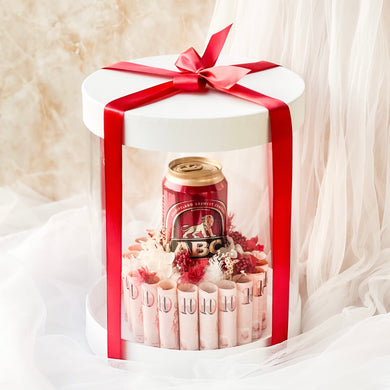 Father's Day Gift - Beer and Cash Cake Design Gift Set (ABC Stout)