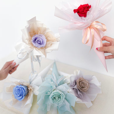 Preserved Flower Bouquet - Single Rose